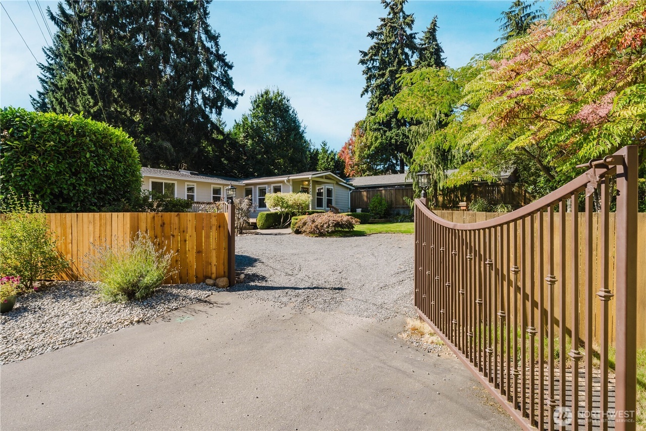 Private driveway leading to the home and off-street parking